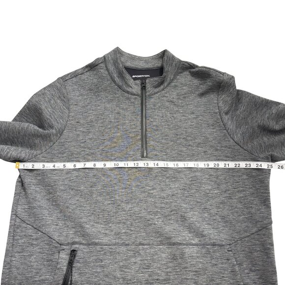 Mens Sport-Tek Gray Quarter-Zip Pullover Sweatshirt Size XL - Picture 9 of 12